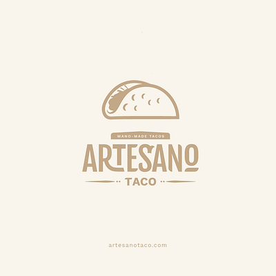logo concept branding illustration logo mexican taco
