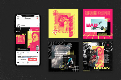 Duotone Social Media Pack Modern design designer illustration instagram instagram banner instagram post instagram stories instagram template men online shop photography photoshop post poster art poster design sale sales socialmedia typography woman