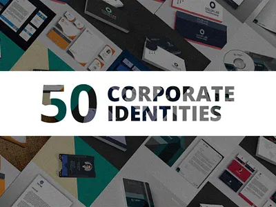 50 Corporate Identities with Extended License 300dpi bundle cmyk corporate deal identity print