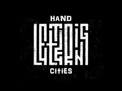 Hand Lettring cities project design font lettering lettering art logo quote typography