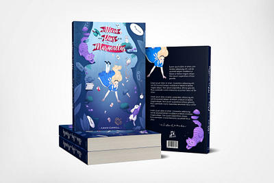 Alice in Wonderland book cover illustration alice in wonderland ana bidault art artist artwork book cover character illustration concept art illustration illustration digital portada de libro procreate procreate illustration