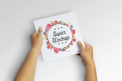 Square Flyer Mockup branding card design display download flyer flyer design graphic design hand lettering mockup mockups paper photography poster print product realistic square wedding invitation