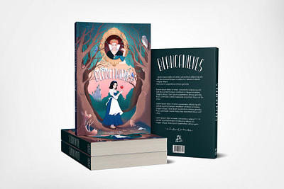 Snow White book cover illustration ana bidault art art portfolio artist artwork book cover book cover portfolio character illustration concept art illustration portada de libro portfolio procreate procreate illustration