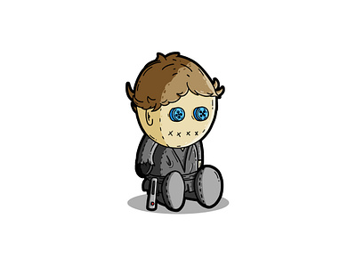 Luke Skywalker Voodoo (Process Vid Included) cute disney doll empire strikes back illustration jedi luke skywalker may the force be with you skywalker starwars voodoo