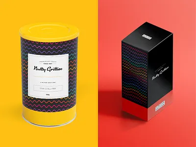 Nutty Gritties | Packaging for Limited Edition Packs application branding design dry fruits food fruits graphic identity india logo logo design mockup nuts packaging packaging design packaging mockup