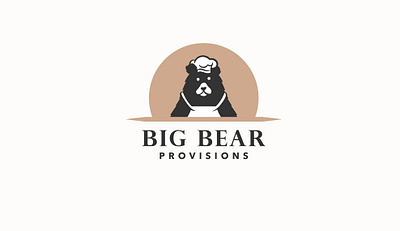 Big Bear Provisions adobe illustrator bear big chef illustration logo small business