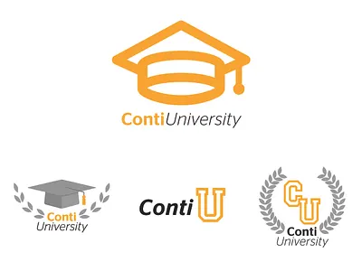 Conti University brand branding continental continental tire illustration internal logo logo logodesign university university logo vector