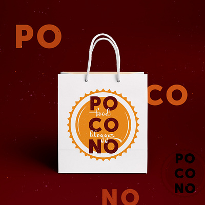 Pocono Food Blogger logo badge badgehunting blog eat eatery food lockup logo pa pennsylvania pocono poconos