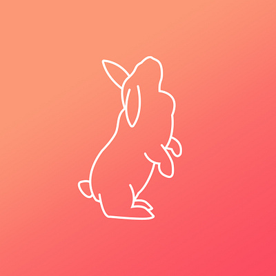 Puddin the Rabbit animal bunny design dribbbleweeklywarmup icon illustration pet rabbit rebound