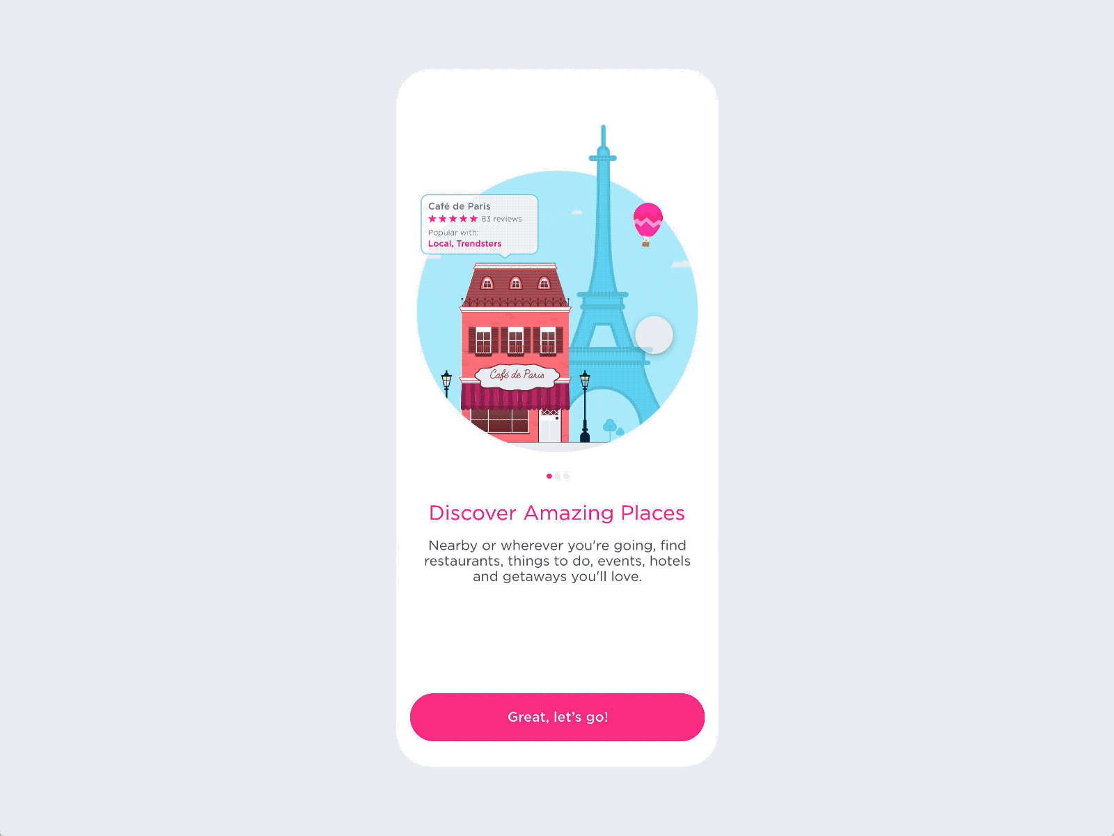 Onboarding Travel App app illustration ios iphone onboarding