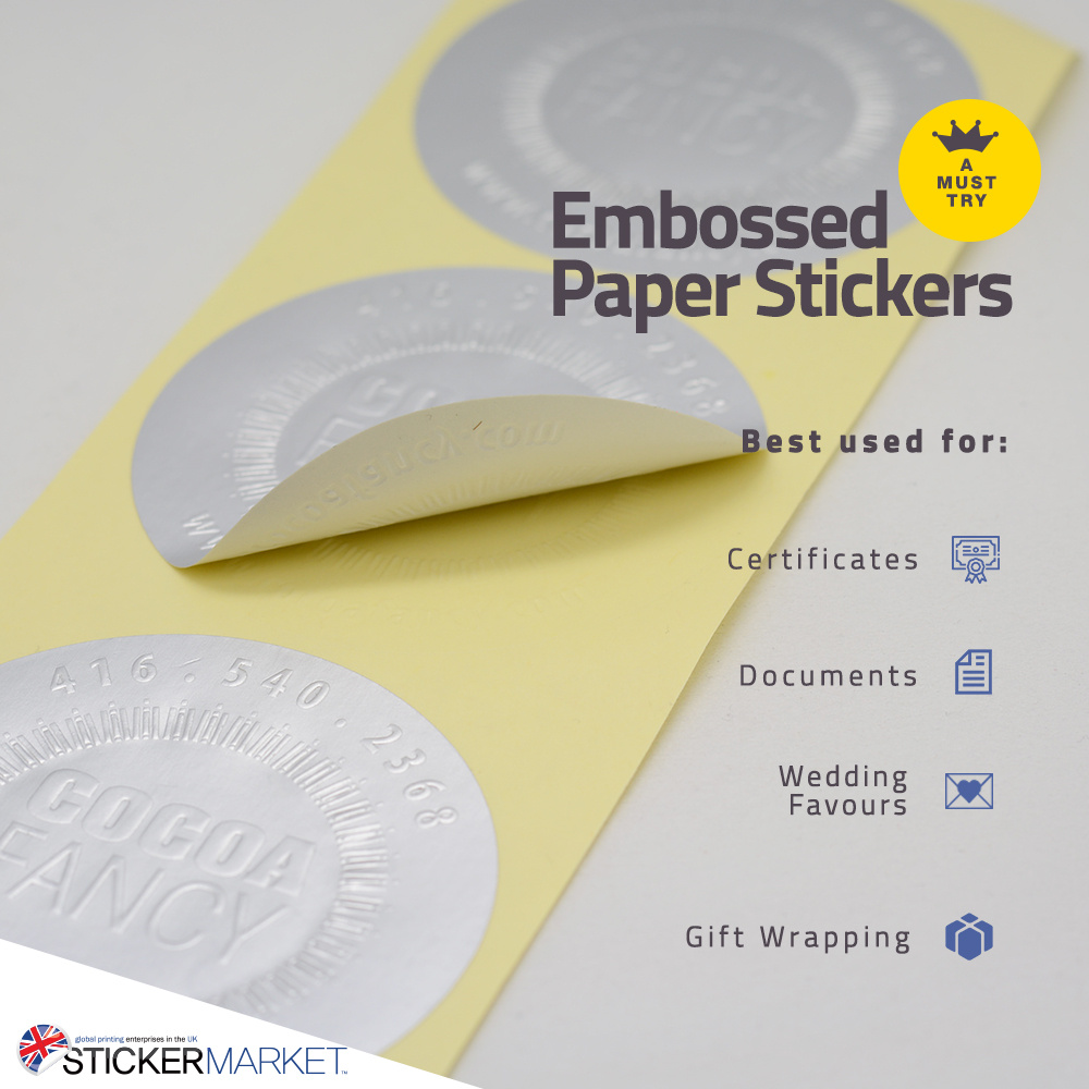 Embossed Paper Stickers By Stickermarket On Dribbble