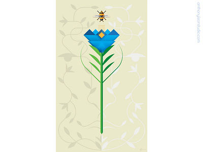 unity aiga anthony leon studio anthonyleonstudio bee facedesign flower illustrator art insect posterdesign unity vector