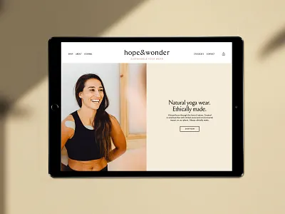 Sustainable Yoga Wear | Hope & Wonder conscious ethical sustainable vegan wellness woman yoga