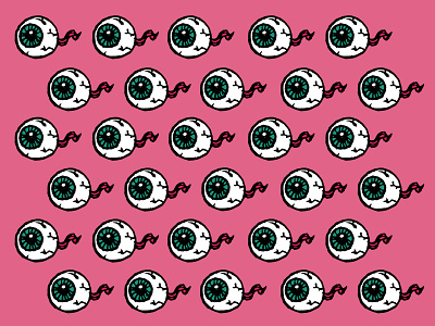 Eyes design flat illustration hand drawn icon illustration pattern vector