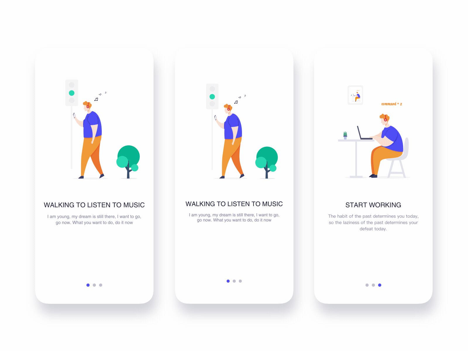 Boot page animation animation design ui 插图 设计