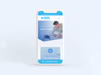 Mobile UI -- Iceberg Health mobile mobile design mobile ui phone phone ui ui ui for mobile uxui web ui webpage website
