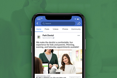 Park Dental | Facebook Advertising advertising advertising design advertisment dental dental care dental clinic dentist dentistry design facebook ad facebook ads facebook design messaging minneapolis minneapolis minnesota mn parenthood parenting parents photo editing web designer