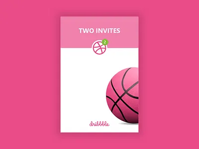 Two Dribbble Giveaways dribbble giveaway invite one two