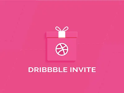 1 Dribbble Invites debut design draft dribbble dribbble invite flat gift icon identity illustration invitation invite minimal sketch