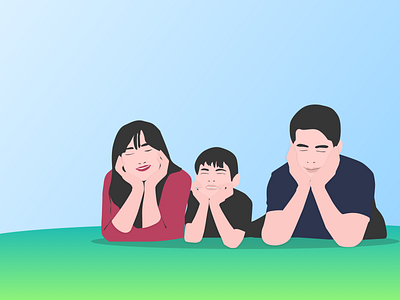 Family Illustration animation banner branding debutshot dribbble invite gradient illustration rahul chauhan vector website