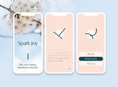 Spark Joy App Concept ai clean design tidyui ui uidesign