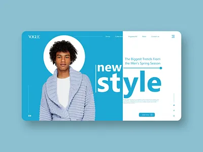 landing page concept design flat ui ux web website
