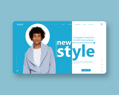 landing page concept design flat ui ux web website