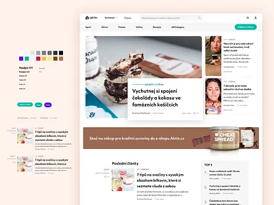 Articles page for Aktin.cz with Figma source articles figma open source styleguide symbols ui web