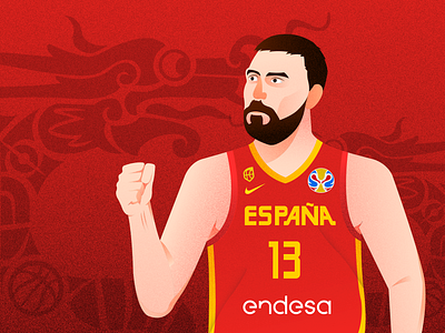 Big Year Marc basketball champion china fanart fiba graphicdesign illustration marcgasol nba spain worldcup