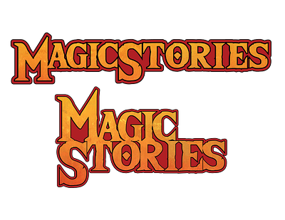 Magic Stories Logo esports illustrator logo offset path textures typography