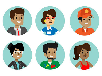 Avatar Professionals 3 illustration vector