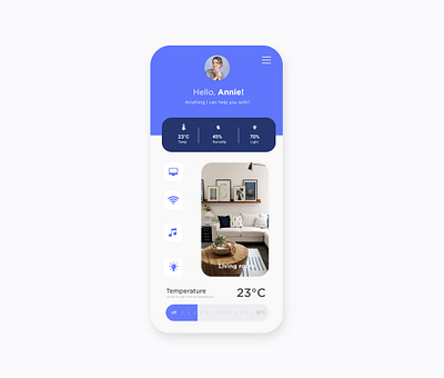 Smart home app app design flat icon mobile ui phone app typography ui uidesign ux uxdesign vector web website