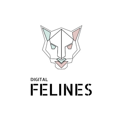 Digital Felines / logo design branding design graphicdesign logo minimal socialmediamarketing vector