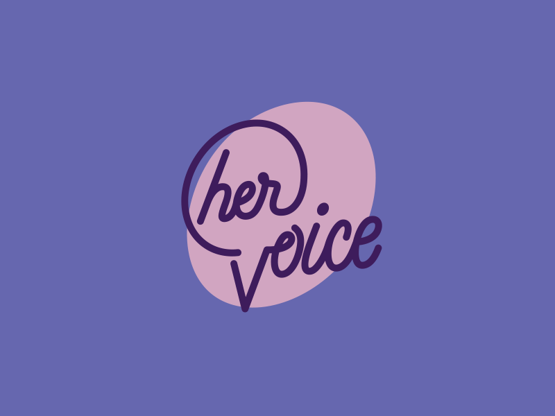 Example of Event branding for HER Voice