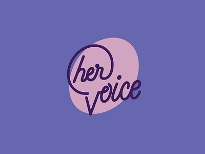 Event branding for HER Voice brand strategy branding empower government logo logo design nonprofit oklahoma public health tulsa women word mark