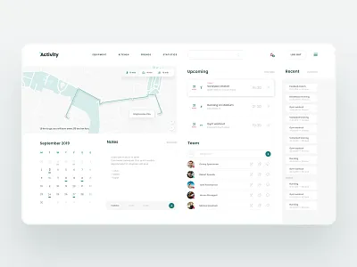 Desktop App for active people app concept design interface landing mobile page ui vector web