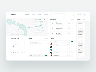Desktop App for active people app concept design interface landing mobile page ui vector web