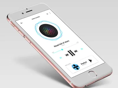 Daily UI 009 - Music player app daily ui minimal mobile app ui uidesign ux vector web