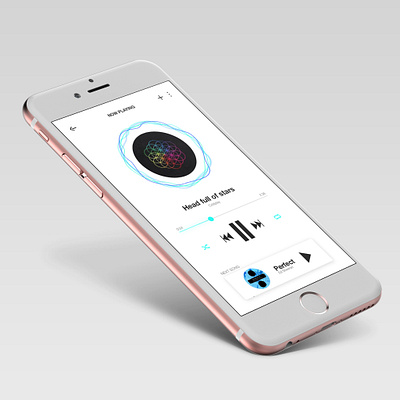 Daily UI 009 - Music player app daily ui minimal mobile app ui uidesign ux vector web