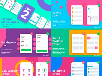 UX Laws Made Simple - Part 2 adobe xd adobexd userexperience userexperiencedesign uxdesign xd