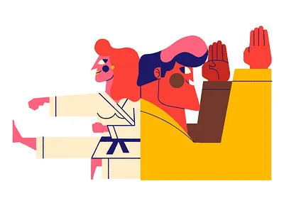 KARATE artes marciales artes marciales deporte illustration ilustración jhonny núñez martial art martial arts sport sports