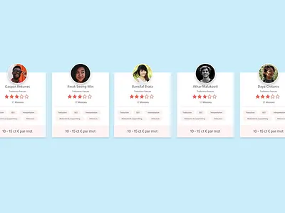 3D listing card flinto marketplace sketch space