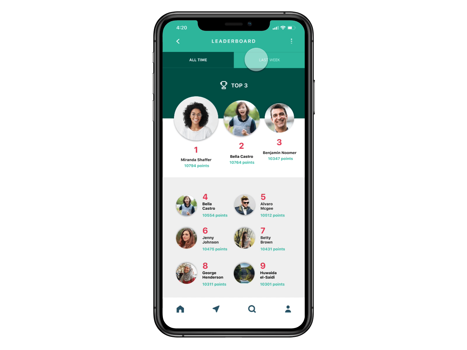 Leaderboard | 019 019 app daily 100 challenge dailyui dailyuichallenge design leaderboard leaderboards top3 ui userexperience ux web webdesign