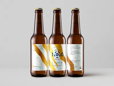 Beer Bottle & Coaster Design beer beer bottle beer glass brand coaster sticker stripes tiger