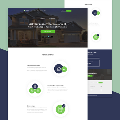 Landing Page for Property Startup landing landing page landing page design landing page ui minimal real estate web design