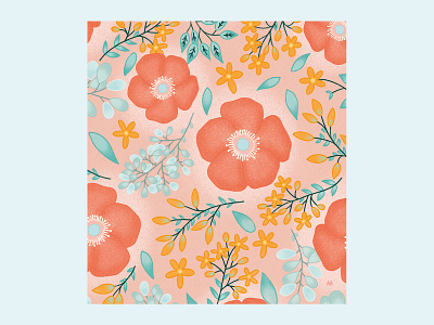 Floral Illustration digital art floral art floral pattern illustration procreate