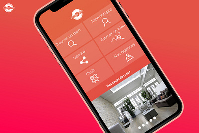 Application Fabrikimo - Agence immobilière agence application ui identity immobilier ui design user experience ux user interface ux design