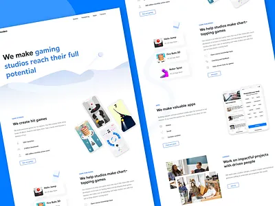 Voodoo New Home Page animation branding design games homepage identity design illustration landing logo minimal minimalist mobile apps responsive showcase ui ux website