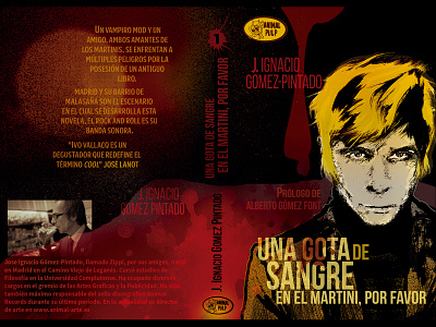 Novela "Una Gota de Sangre en el Martini, Por Favor" acción animal pulp diseño diseño gráfico hombres lobo ilustración ilustración digital imagen libro madrid malasaña mod música novela pulp vampiro