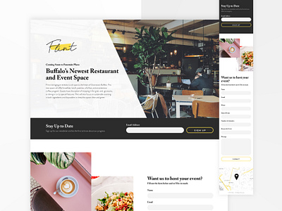 Restaurant Coming Soon Landing Page landing page ui design ux design